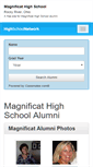 Mobile Screenshot of magnificathighschool.org